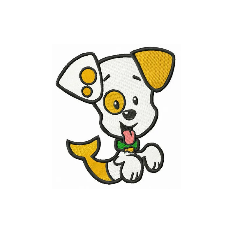 Bubble Puppy embroidery design featuring a playful character from Bubble Guppies, ideal for children's apparel and accessori…