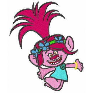 Poppy jumps embroidery design - Embroidery Design