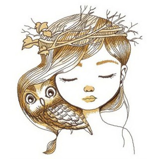 Tender friendship embroidery design - Embroidery Design