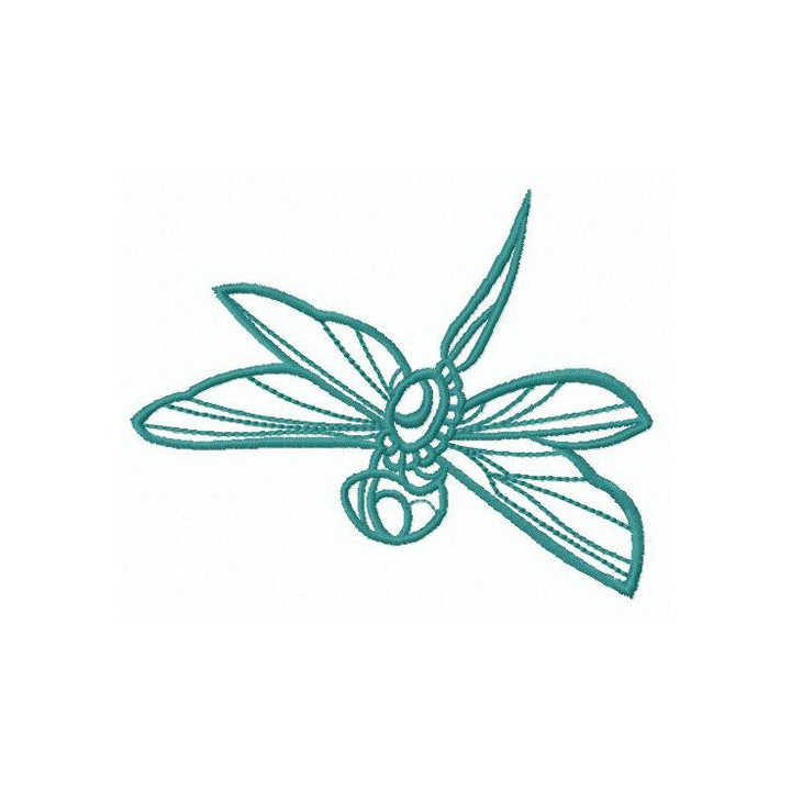 Flying dradonfly embroidery design - Embroidery Design
