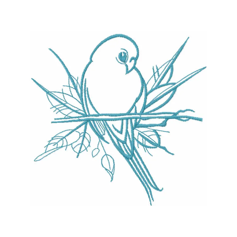 Cute little swallow embroidery design showcasing a charming bird motif, perfect for various stitching projects.