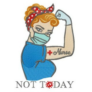 Not today embroidery design - Embroidery Design