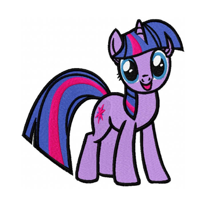 Twilight Sparkle embroidery design - Embroidery Design