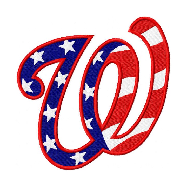 Washington Nationals USA embroidery design - Embroidery Design