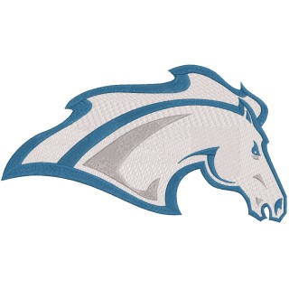 Alabama-Huntsville Chargers horse logo embroidery design - Embroidery Design