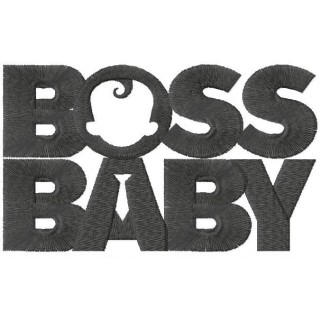 Boss baby logo embroidery design - Embroidery Design