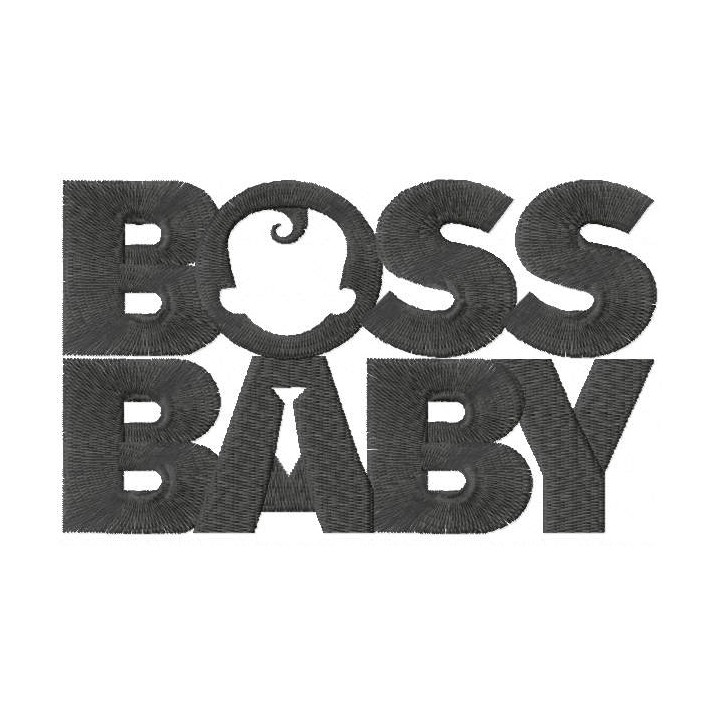 Boss baby logo embroidery design - Embroidery Design