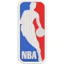 NBA logo frame embroidery design showcasing a basketball theme, perfect for stitching on sports apparel and accessories.