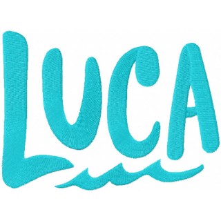 Luca movie logo embroidery design - Embroidery Design