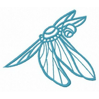 Small dragonfly embroidery design - Embroidery Design