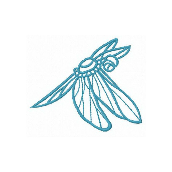 Small dragonfly embroidery design - Embroidery Design