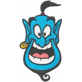 Smiling Genie embroidery design - Embroidery Design