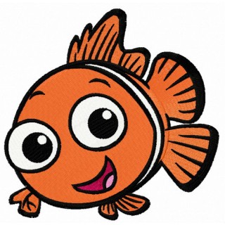 Happy Nemo embroidery design - Embroidery Design
