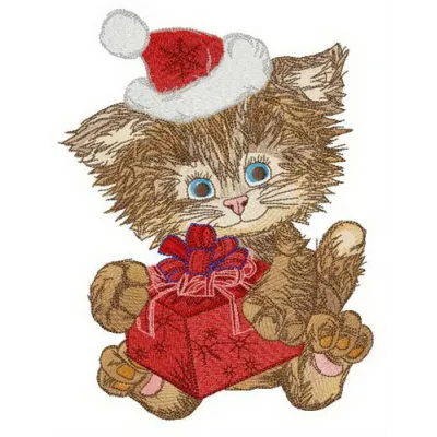 Shaggy Santa embroidery design featuring a whimsical Santa motif, perfect for festive stitching on various items.