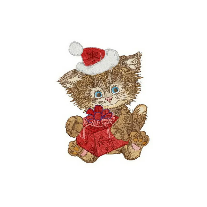Shaggy Santa embroidery design featuring a whimsical Santa motif, perfect for festive stitching on various items.