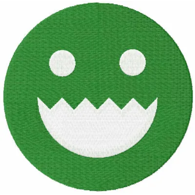 Greentooth embroidery design featuring a game hero, showcasing intricate stitching patterns for creative projects.