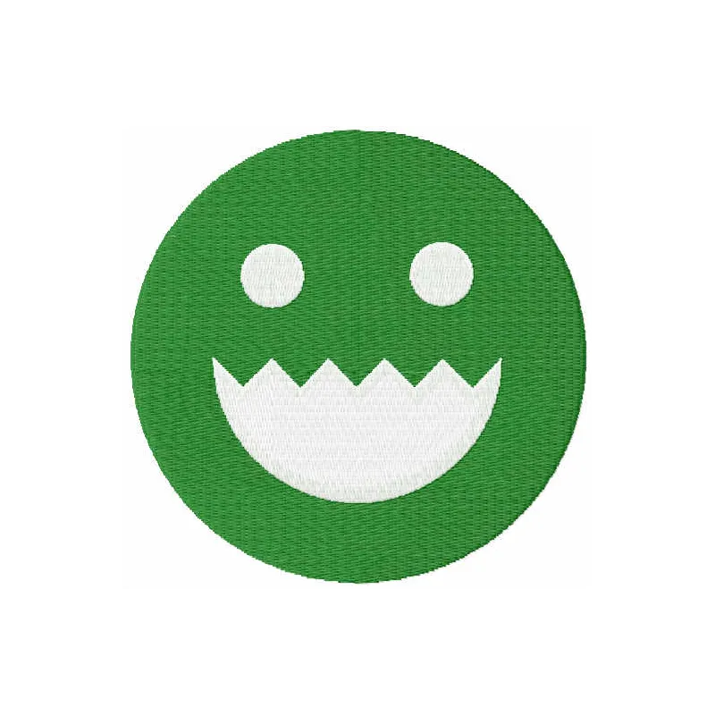 Greentooth embroidery design featuring a game hero, showcasing intricate stitching patterns for creative projects.