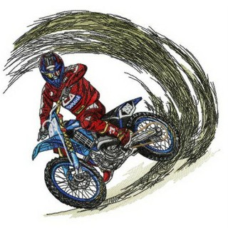 Wheel slip embroidery design - Embroidery Design