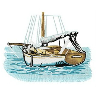 Boat embroidery design - Embroidery Design