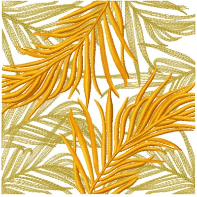 Preview of leaves square form embroidery design featuring intricate floral motifs for creative stitching projects.