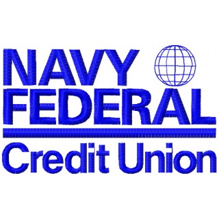 Navy Federal Credit union logo embroidery design