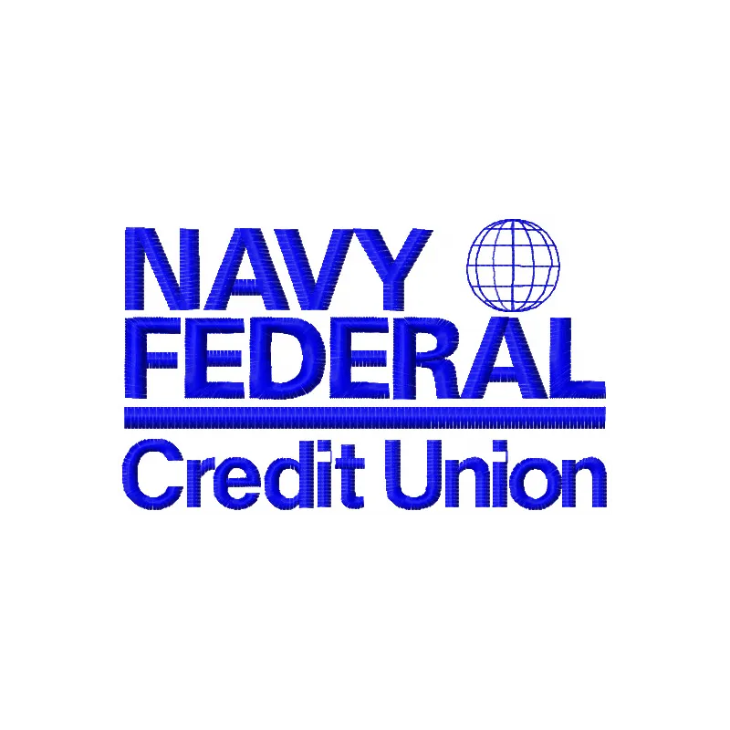 Navy Federal Credit union logo embroidery design