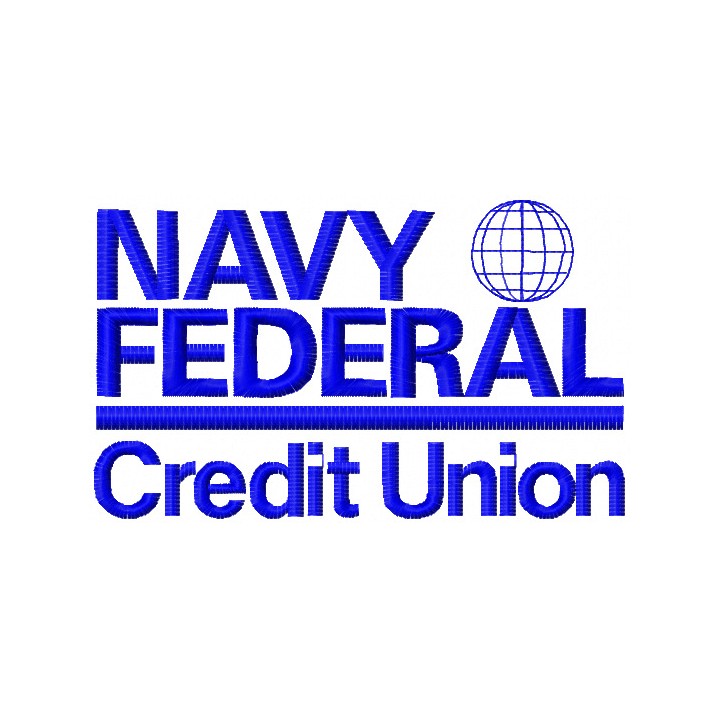 Navy Federal Credit union logo embroidery design
