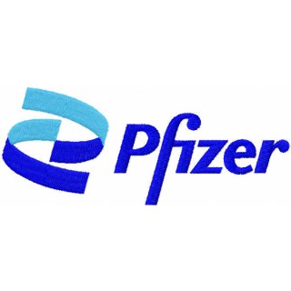 Pfizer logo embroidery design - Embroidery Design