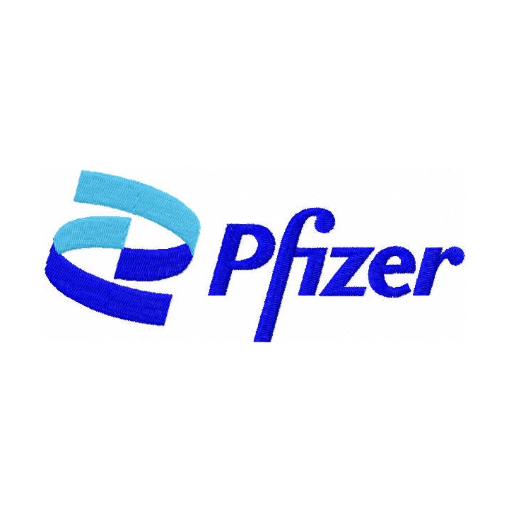 Pfizer logo embroidery design - Embroidery Design