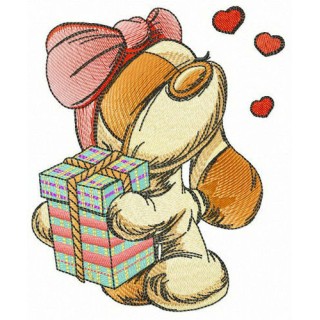 Cocker Spaniel girl embroidery design - Embroidery Design