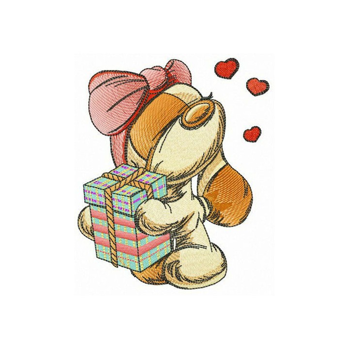 Cocker Spaniel girl embroidery design - Embroidery Design