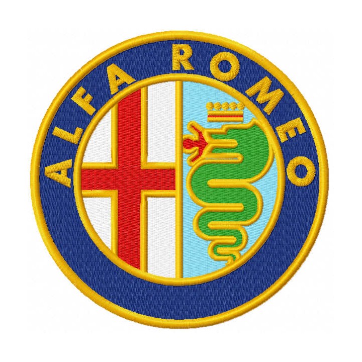 Alfa Romeo classic logo embroidery design - Embroidery Design