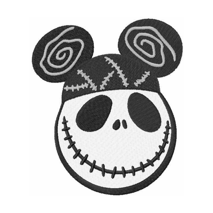 Mickey Skellington embroidery design - Embroidery Design