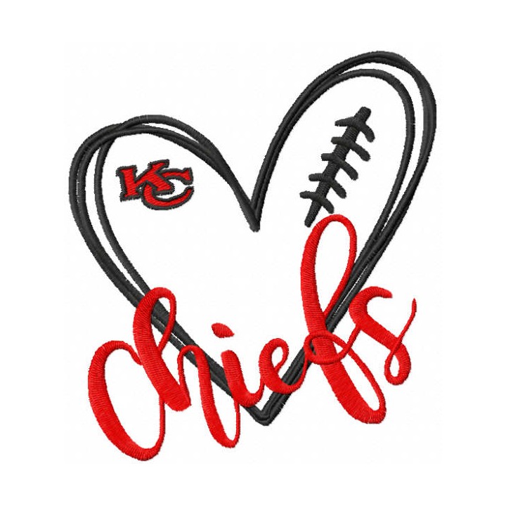 Love Chiefs embroidery design - Embroidery Design