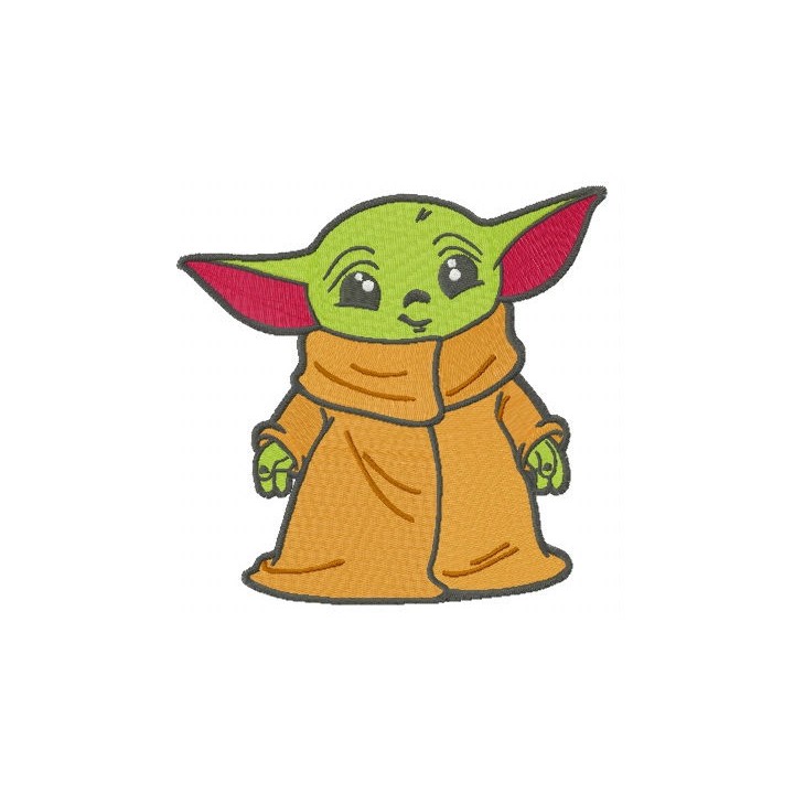 Young Yoda embroidery design - Embroidery Design
