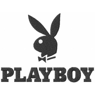 Playboy logo 2 embroidery design - Embroidery Design
