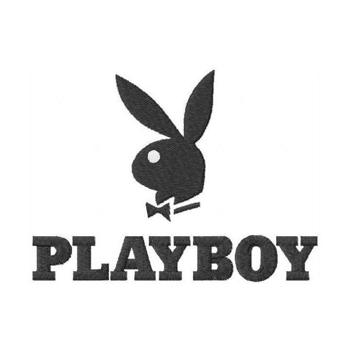 Playboy logo 2 embroidery design - Embroidery Design