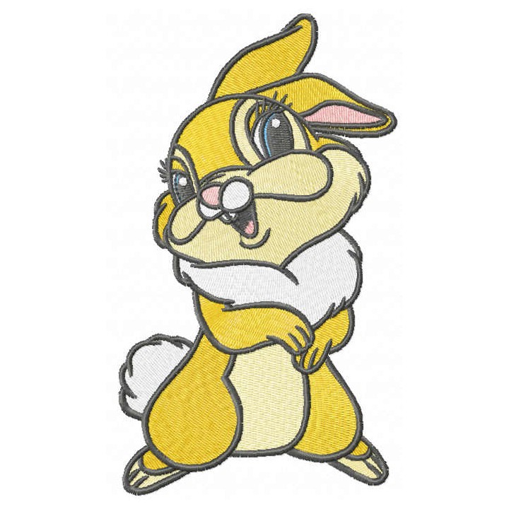 Miss Bunny embroidery design - Embroidery Design