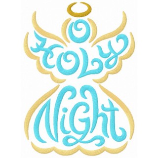 Holly Night embroidery design - Embroidery Design