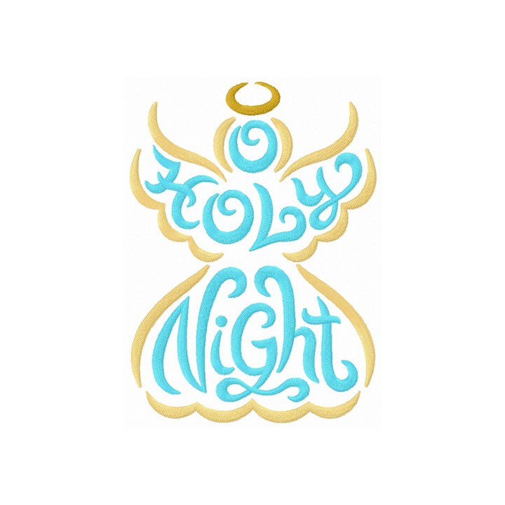 Holly Night embroidery design - Embroidery Design