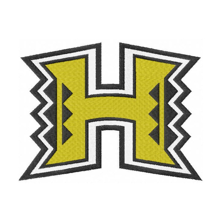 University Of Hawaii embroidery design - Embroidery Design