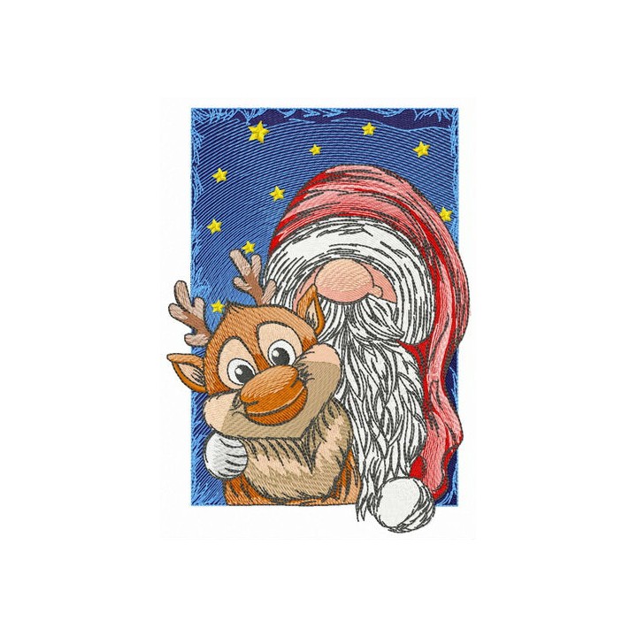 Christmas wizards embroidery design - Embroidery Design