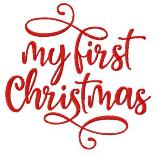 My 1st Christmas embroidery design - Embroidery Design