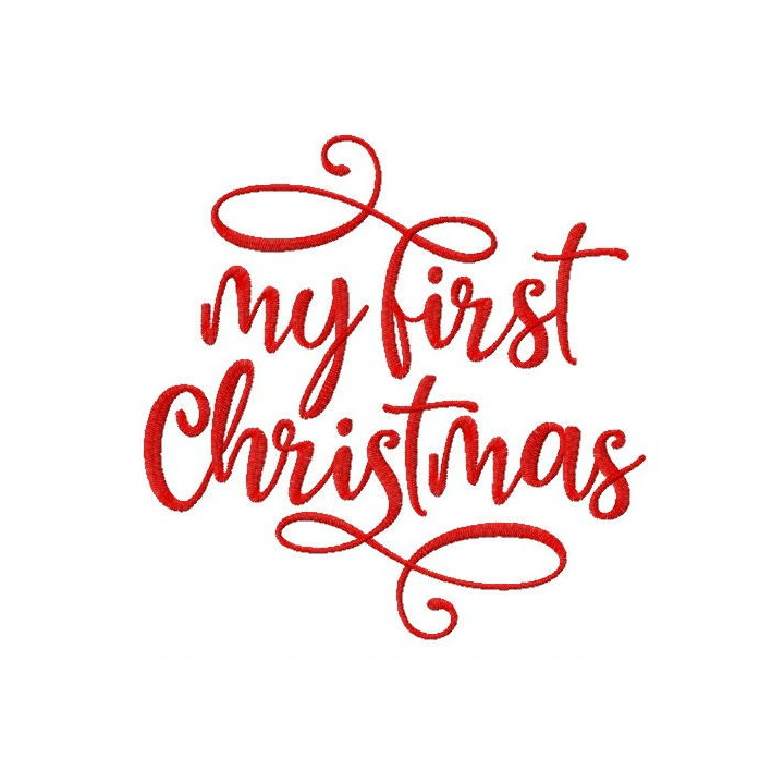 My 1st Christmas embroidery design - Embroidery Design