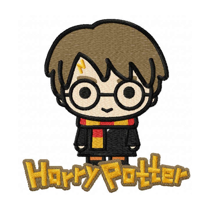 Chibi Harry embroidery design - Embroidery Design