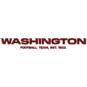 Washington football team logo embroidery design, showcasing a detailed stitched motif for sports enthusiasts.