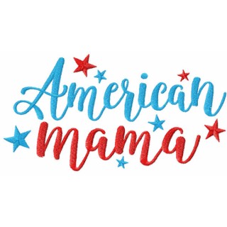 American mama embroidery design - Embroidery Design