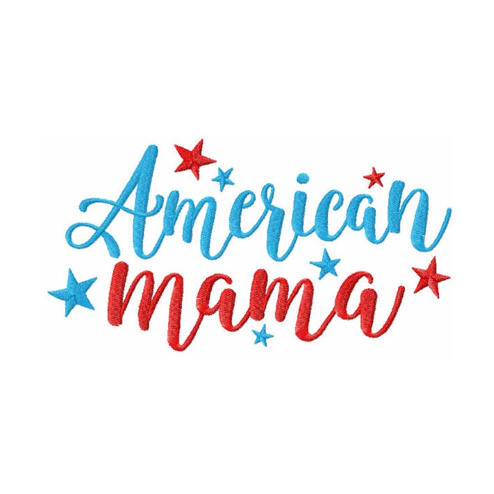 American mama embroidery design - Embroidery Design