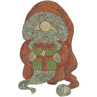 Kind gnome embroidery design - Embroidery Design