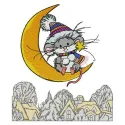 Preview of the 'When Dreams Come True' embroidery design featuring whimsical mice, ideal for various stitched projects.